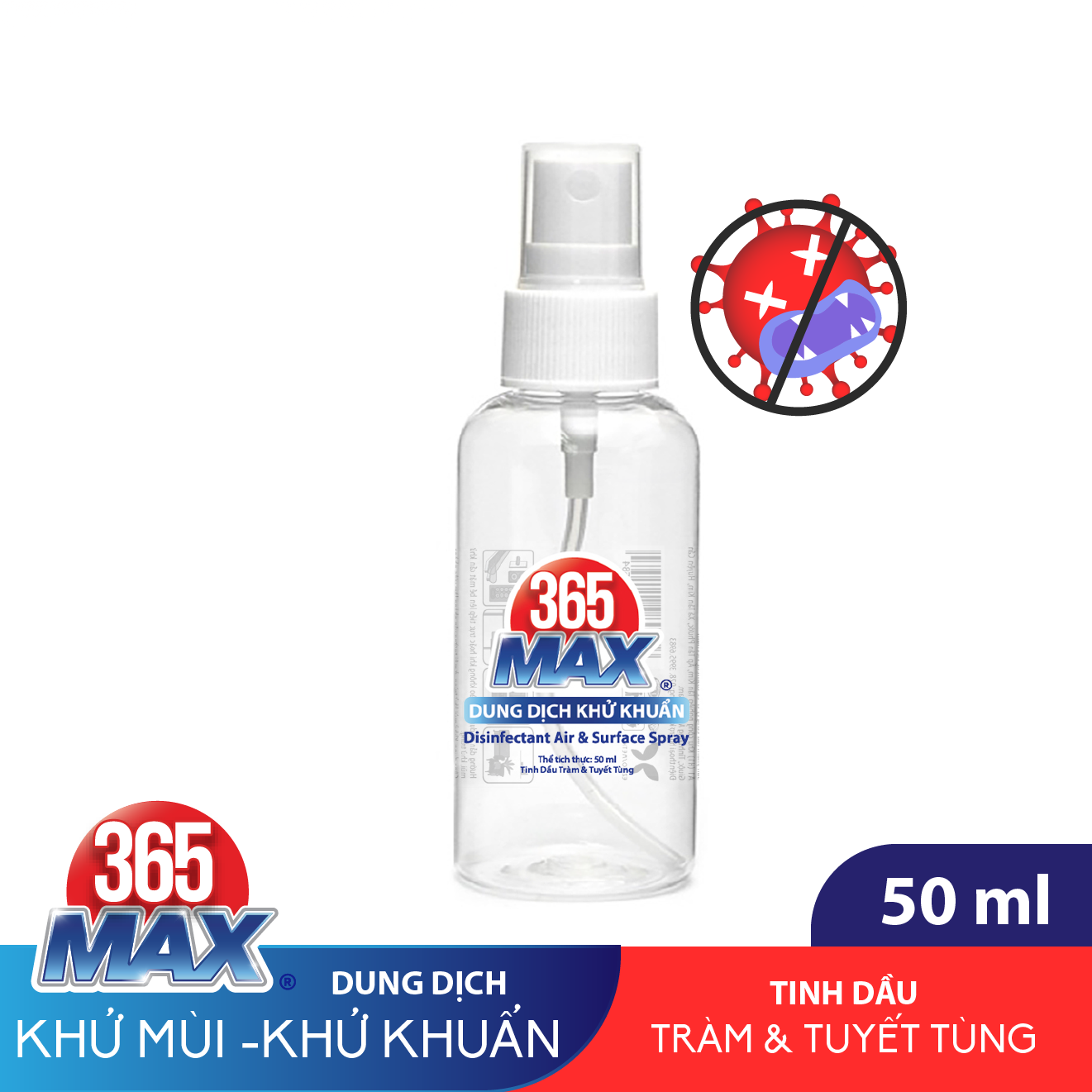 Dung Dá»‹ch Khá»­ Khuáº©n 365 MAX â€“ 50 ml | EZ Cosmetic Viá»‡t Nam